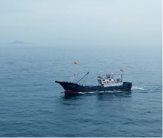 A sea test in the Yellow Sea